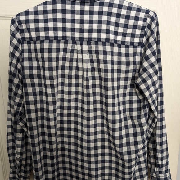 J. Crew Navy & White Gingham Utility Shirt - Picture 2 of 4